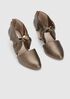 Mary Twist-Front Suede Pump
