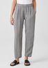 Puckered Organic Linen Tapered Pant