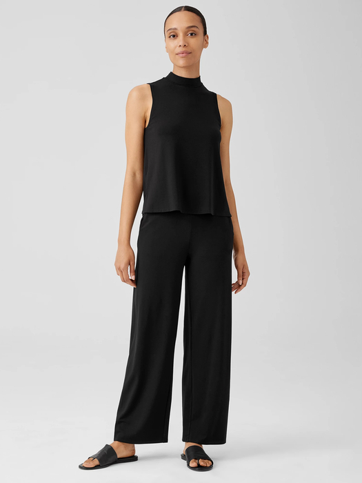 Stretch Jersey Knit Straight Pant