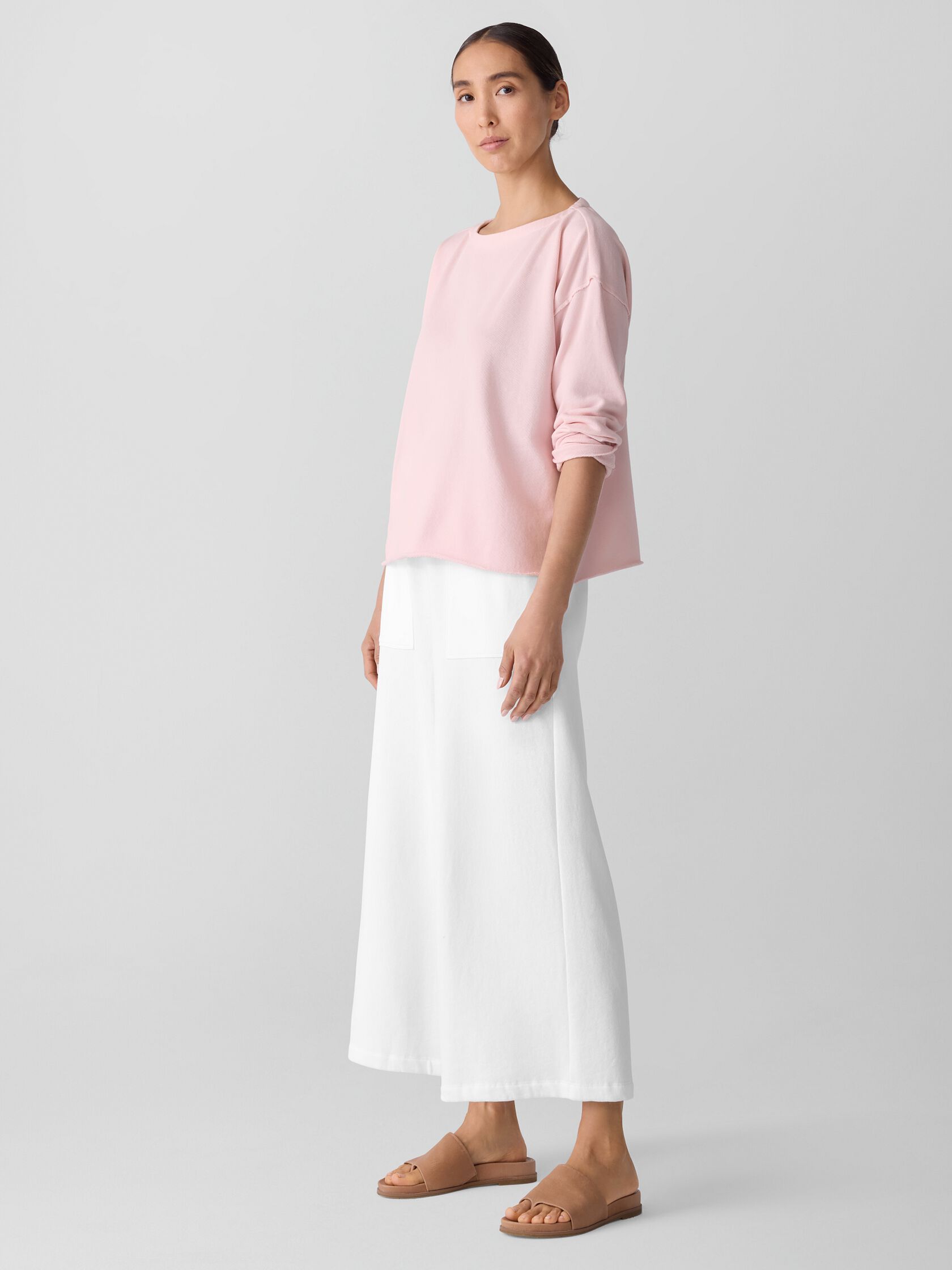 Lightweight Organic Cotton Terry Box-Top