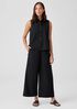 Washed Organic Cotton Poplin Wide-Leg Pant