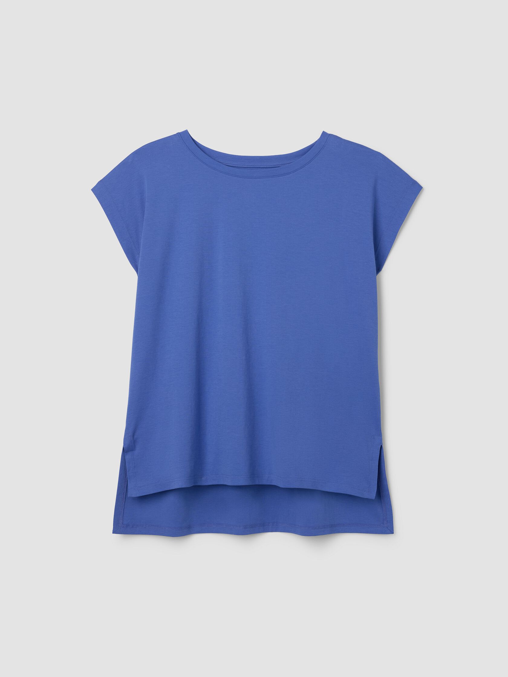 Organic Cotton Interlock Jewel Neck Sleep Tee