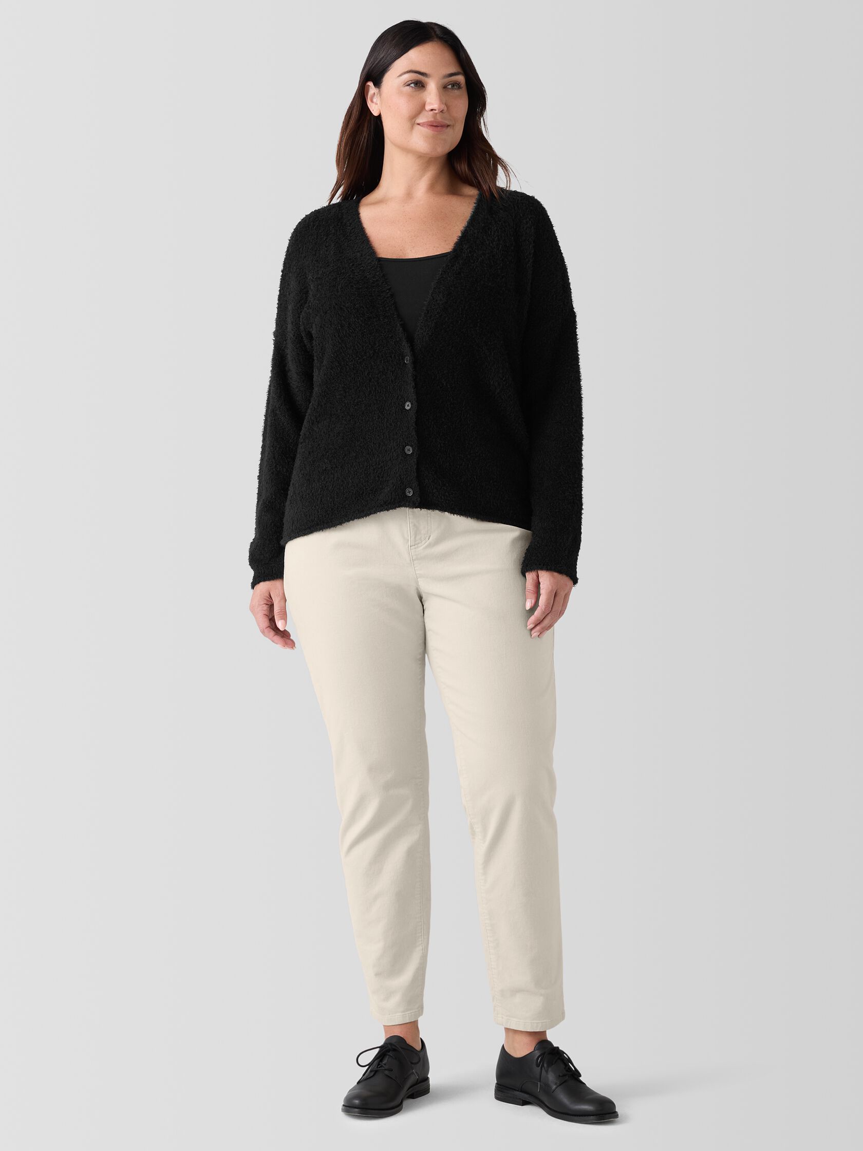 Organic Cotton Eyelash Cardigan