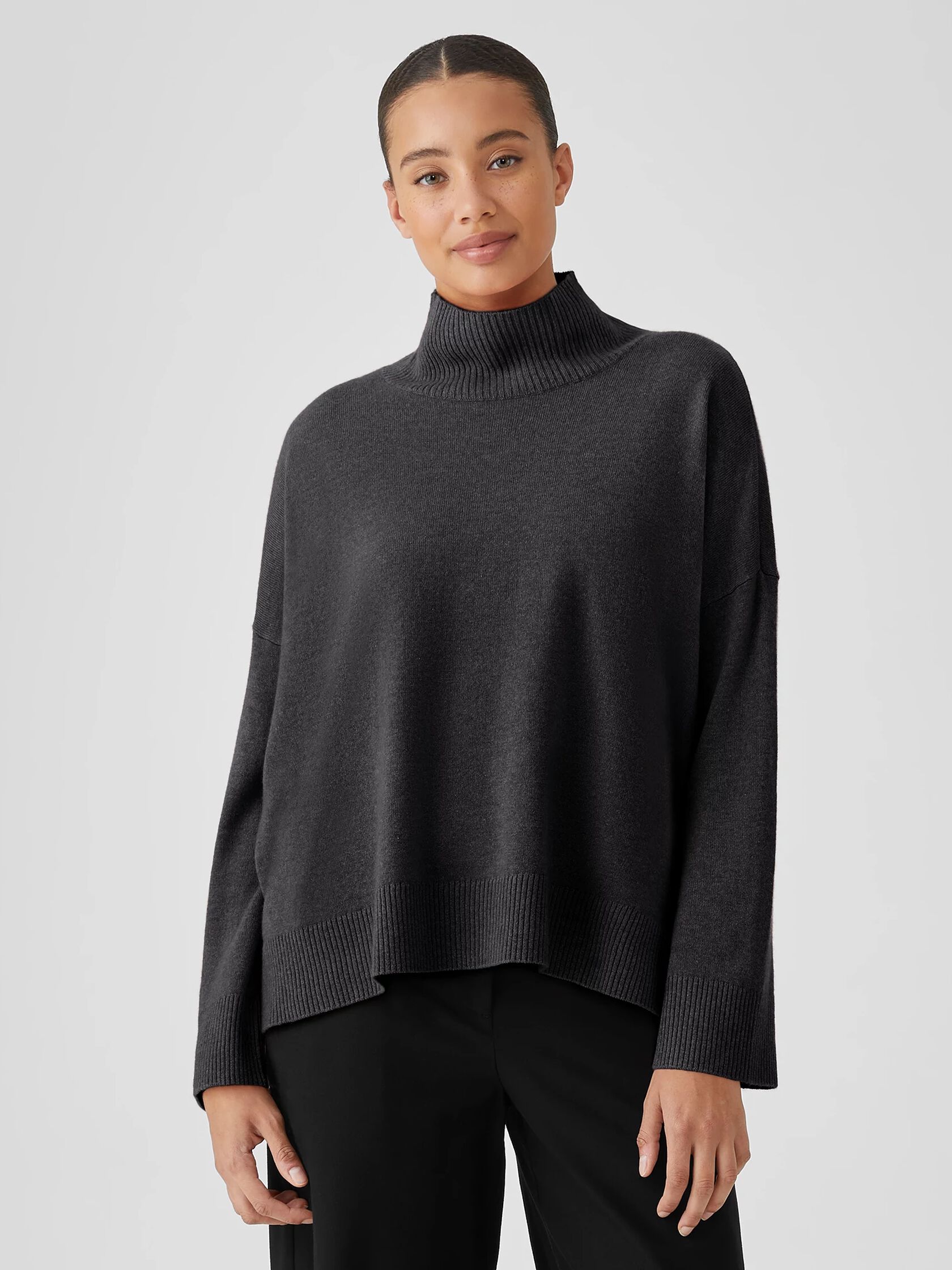 Italian Cashmere Turtleneck Top