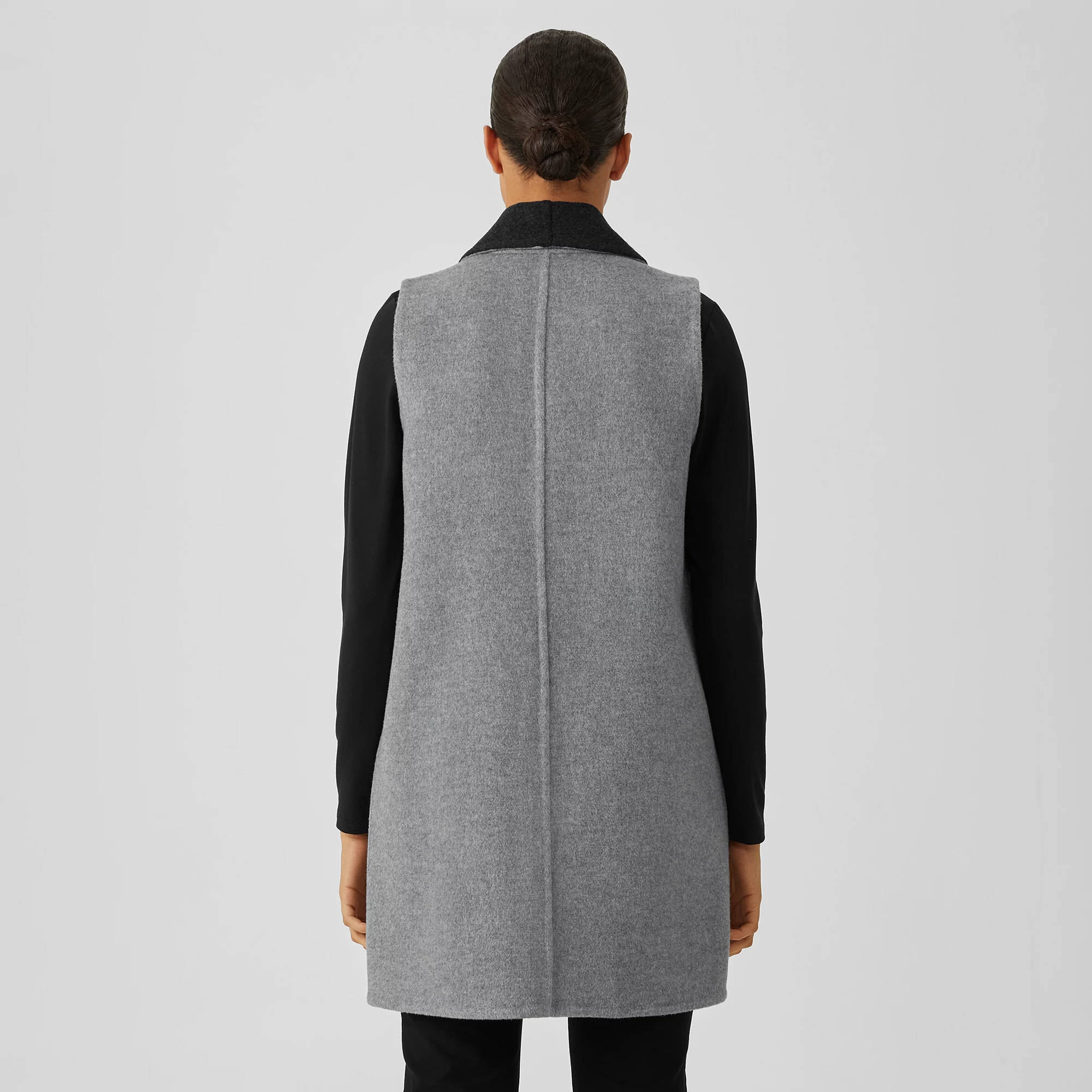 Doubleface Wool Cashmere Vest | EILEEN 