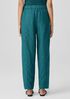 Washed Organic Linen Délavé Lantern Pant