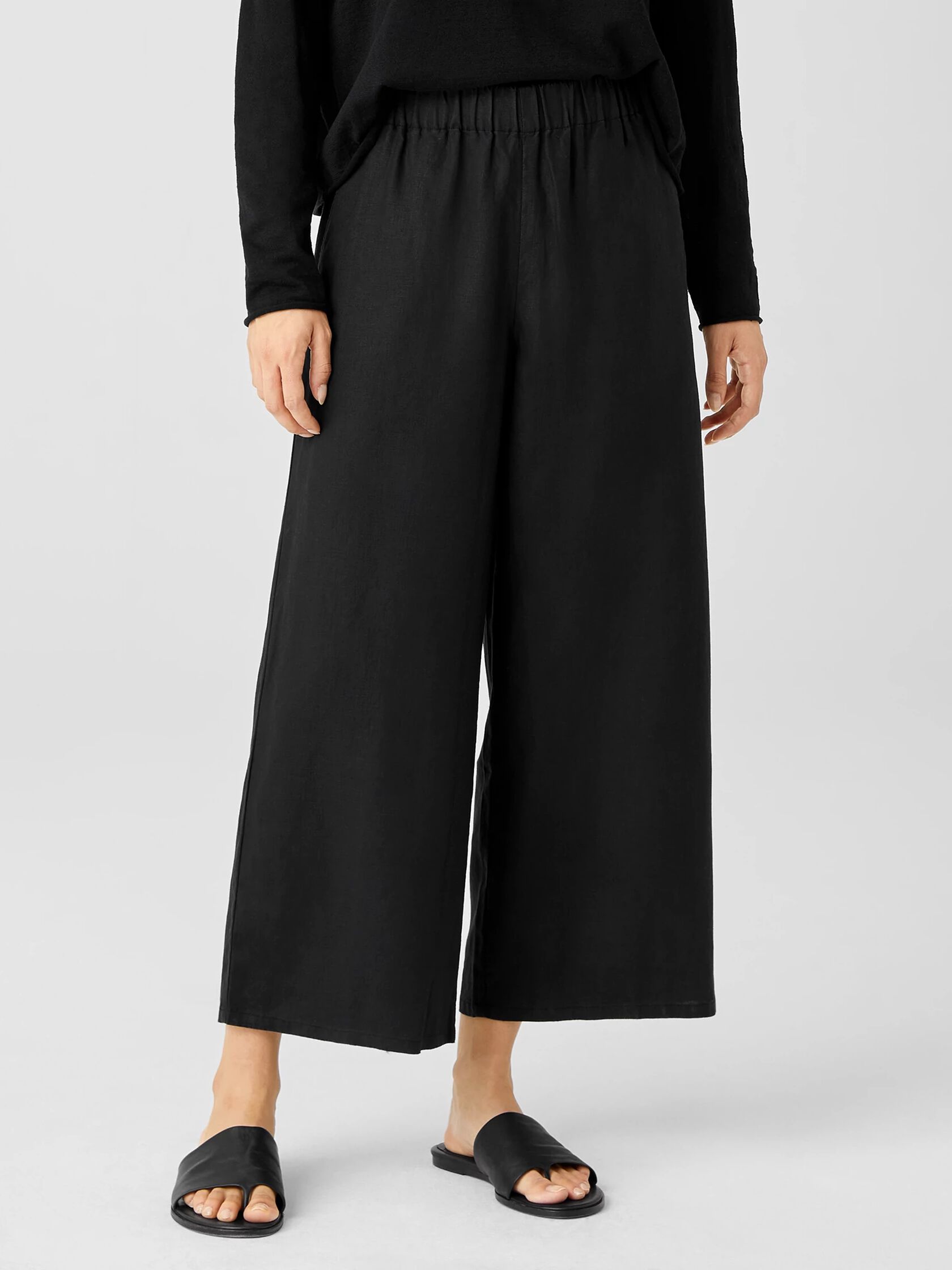 Organic Linen Wide-Leg Pant