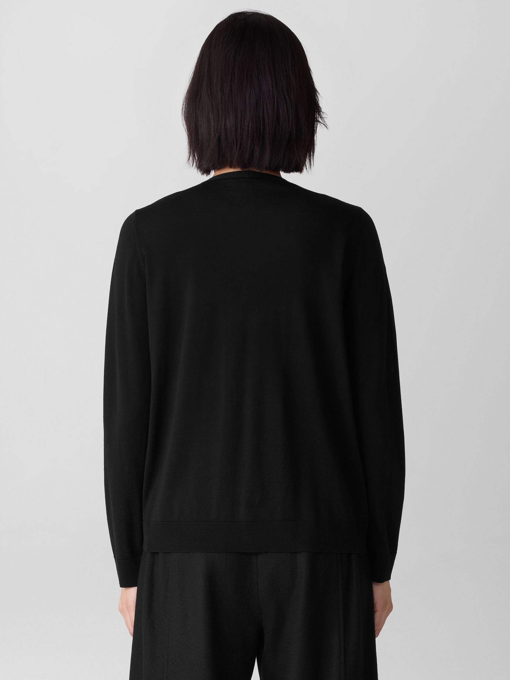 Superfine Merino Cardigan in Regenerative Wool