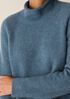 Cashmere Silk Boucle Bliss Turtleneck Top