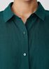 Organic Handkerchief Linen Classic Collar Long Shirt