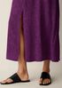 Woven Pliss&eacute; Round Neck Dress