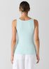 Organic Cotton Stretch Rib Scoop Neck Tank