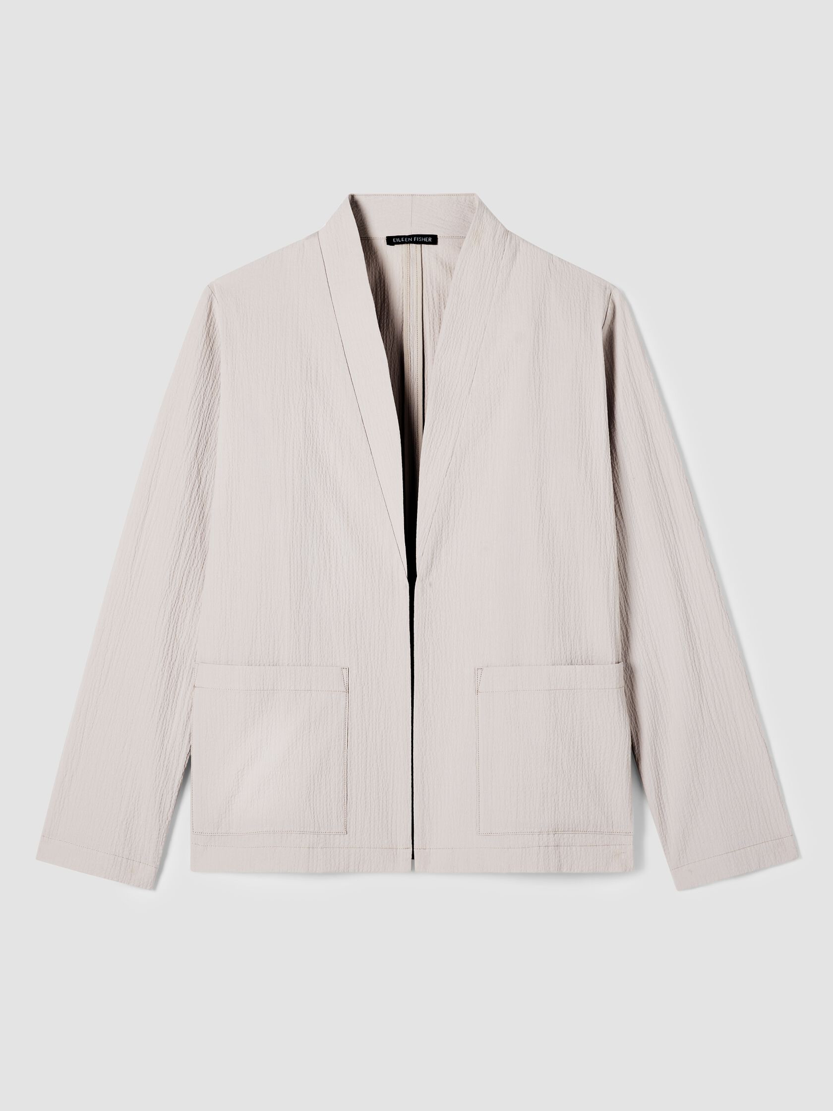 Organic Cotton Pucker High Collar Jacket