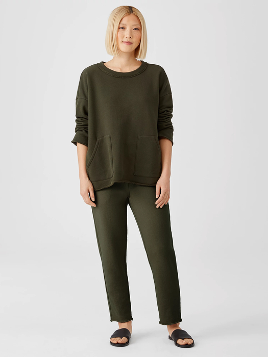 Organic Cotton French Terry Jogger Pant | EILEEN FISHER