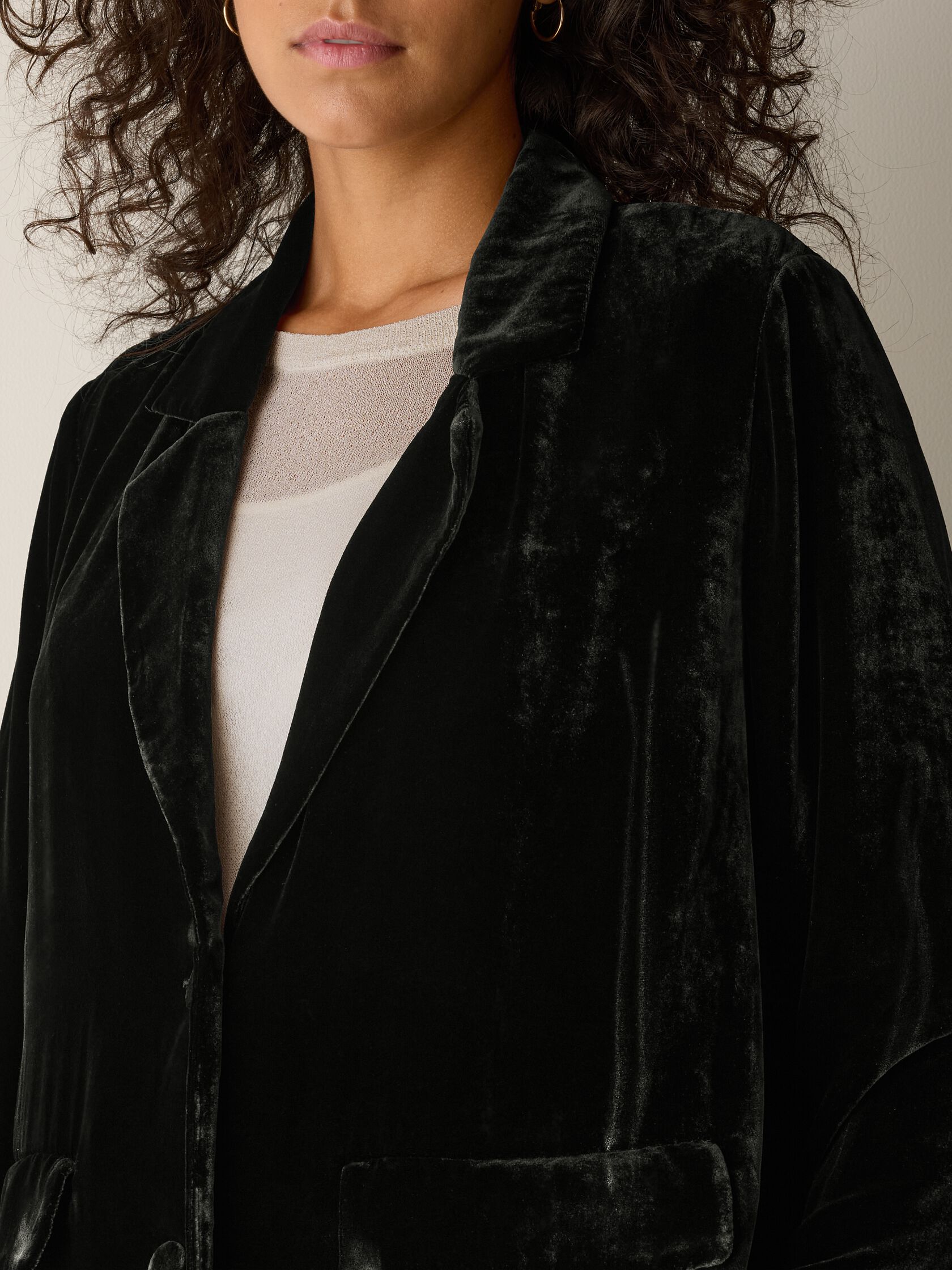 Velvet Long Blazer