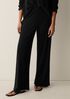 Ribbed Knit Wide-Leg Pant