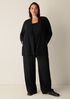 Stretch Wool Crepe Long Blazer