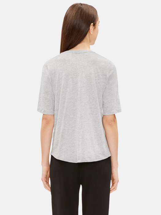 System Organic Cotton Jersey Melange Elbow-Sleeve Tee
