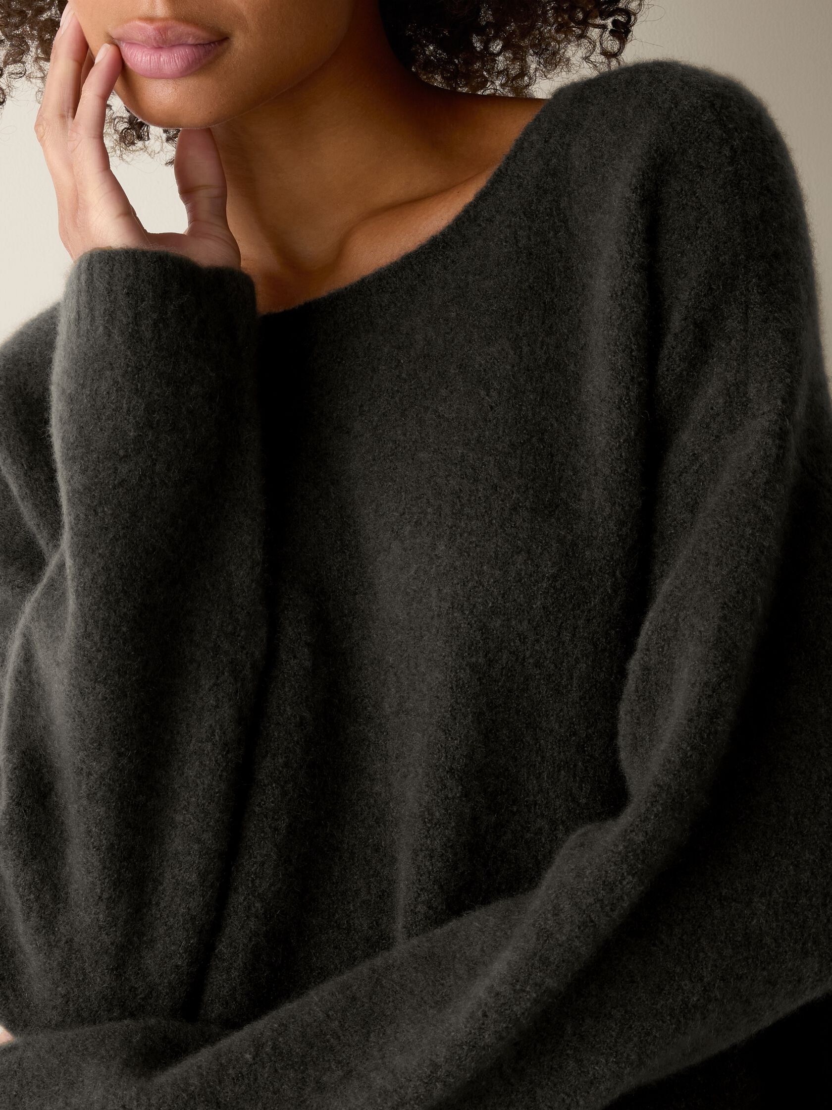 Cashmere Silk Bliss Crew Neck Top