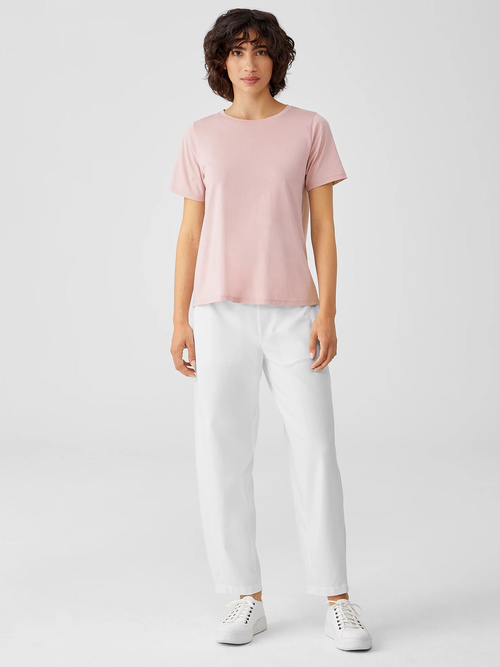 Organic Pima Cotton Jersey Round Neck Tee