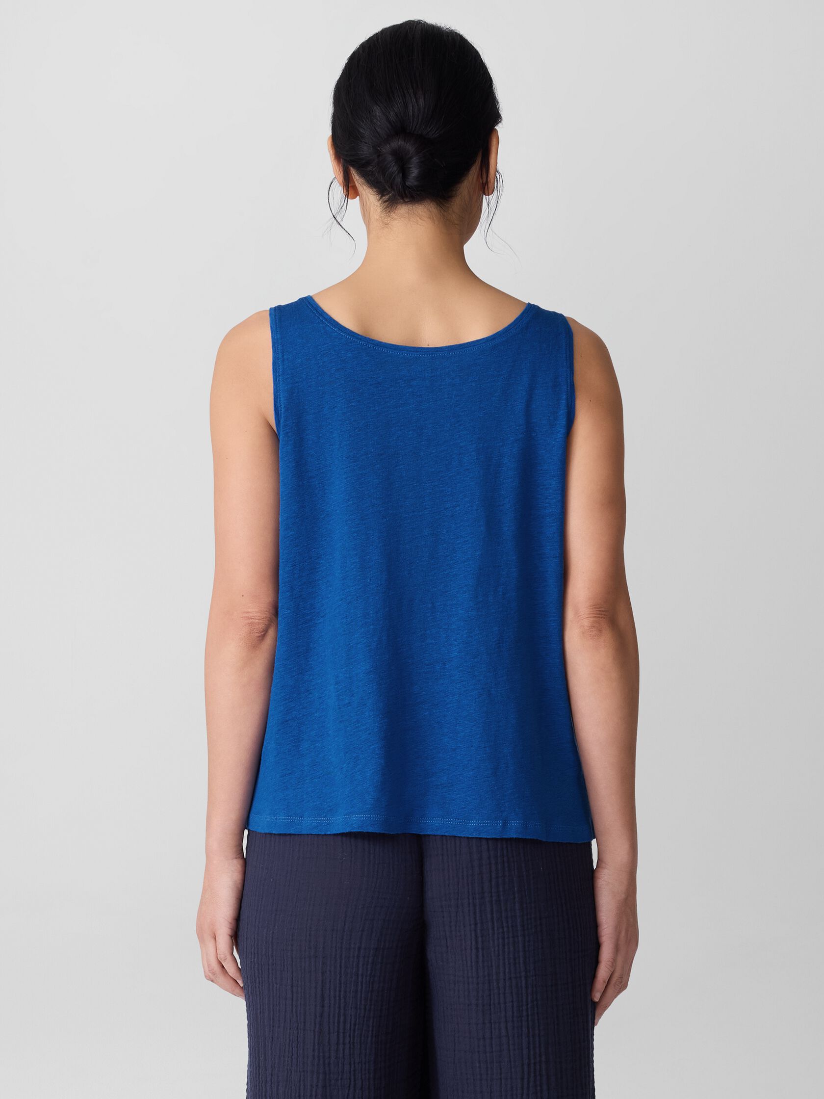 Organic Linen Jersey Scoop Neck Tank