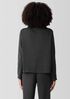 Garment-Dyed Terry Funnel Neck Top