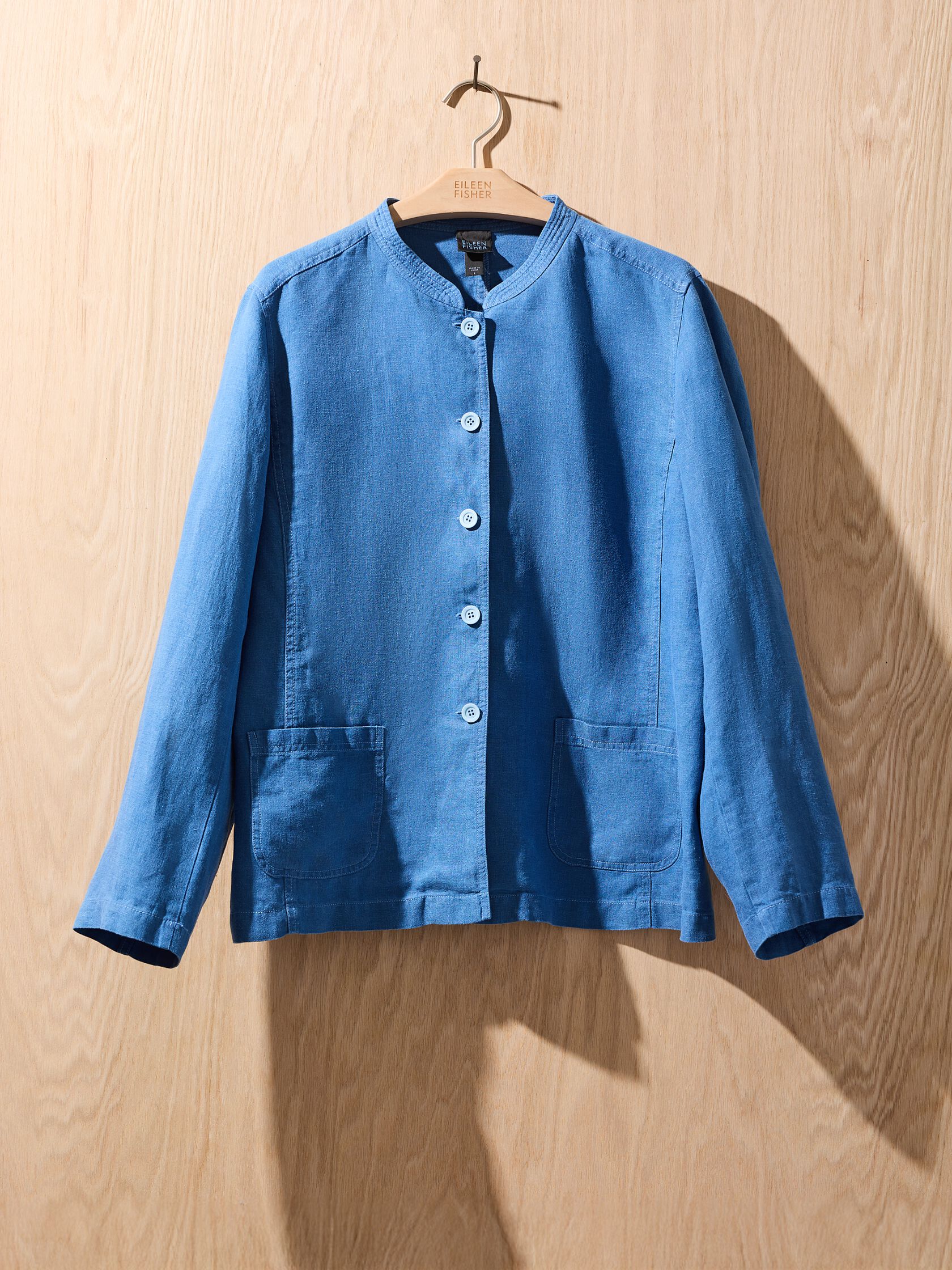 Renew Washed Linen Twill Jacket, L