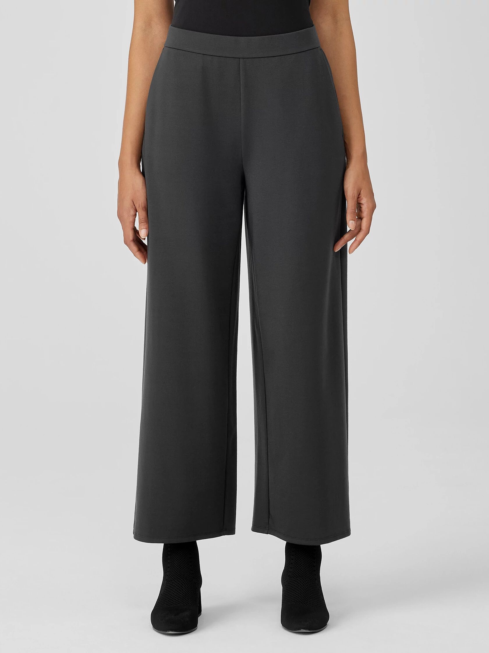 Washable Flex Ponte Wide-Leg Pant