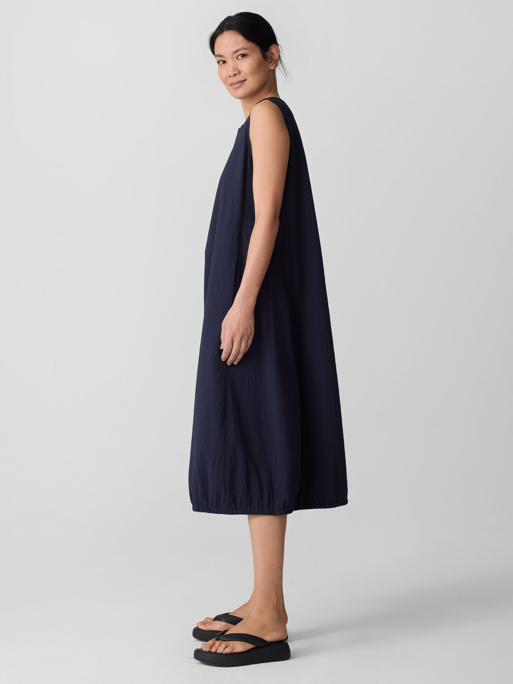 Organic Cotton Pucker Lantern Dress