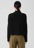 Merino Cropped Turtleneck Top in Regenerative Wool