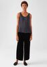 Velvet Wide-Leg Ankle Pant