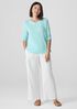 Organic Linen Jersey Long-Sleeve Tee