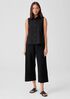 Washed Organic Cotton Poplin Sleeveless Shirt
