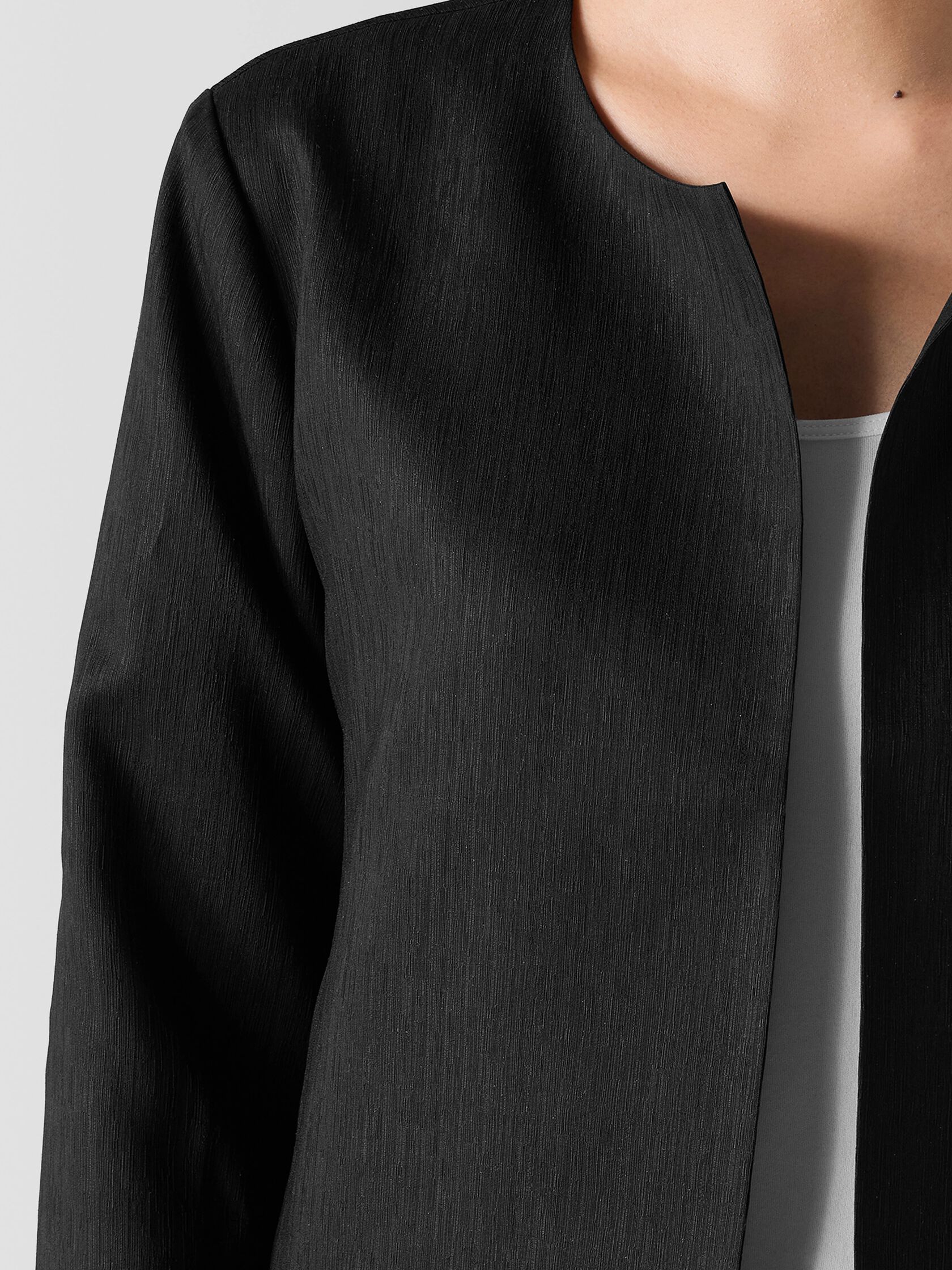 Textured Silk Weave Jacket