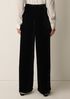 Velvet Wide-Leg Pant