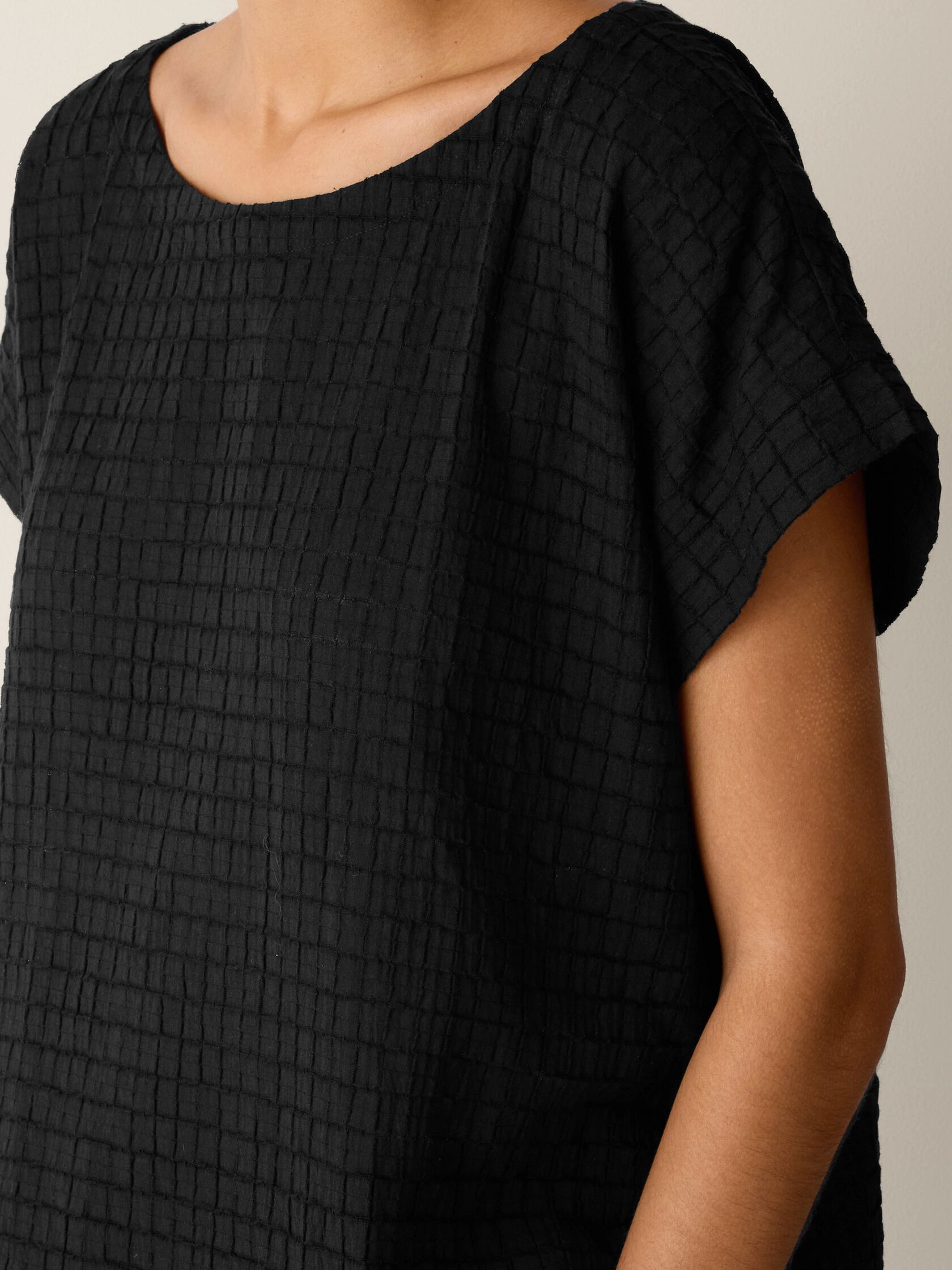 Organic Cotton Voile Box Square Top