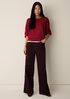 Cotton & Recycled Cashmere Crew Neck Top