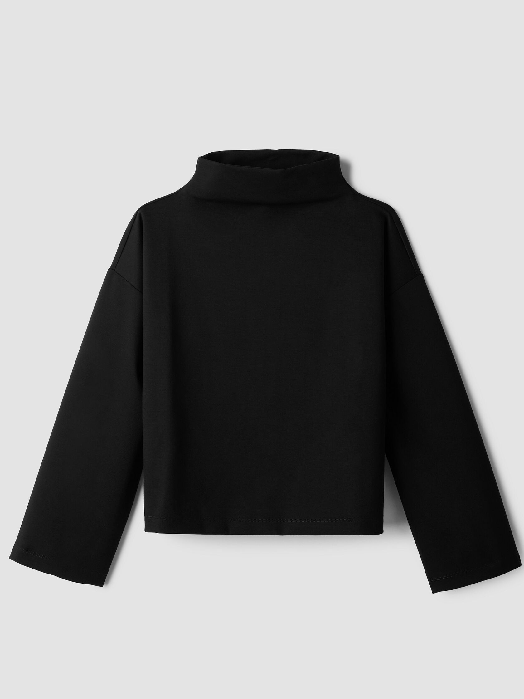 Lightweight Ponte Funnel Neck Top