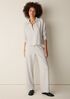 Cozy Brushed Terry Hug Split Neck Top