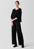 Cotton and Recycled Cashmere Thermal Crew Neck Top