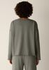 Garment-Dyed Organic Cotton Terry Bateau Neck Box-Top