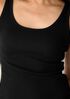 Organic Cotton Stretch Rib Scoop Neck Tank
