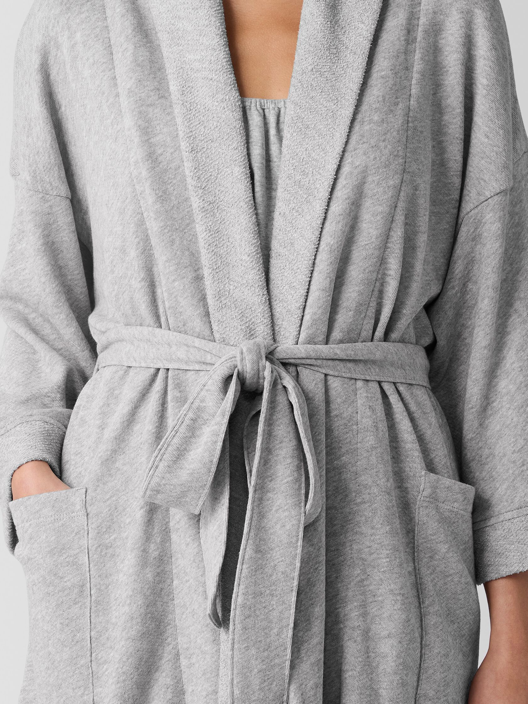 Mélange Lightweight Organic Cotton Terry Robe