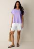 Organic Cotton Slubby Jersey Crew Neck Tee