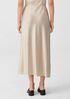 Stretch Silk Charmeuse Bias Skirt