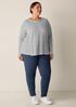 Striped Organic Linen Jersey Long-Sleeve Tee