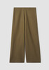Boiled Wool Jersey Wide-Leg Pant