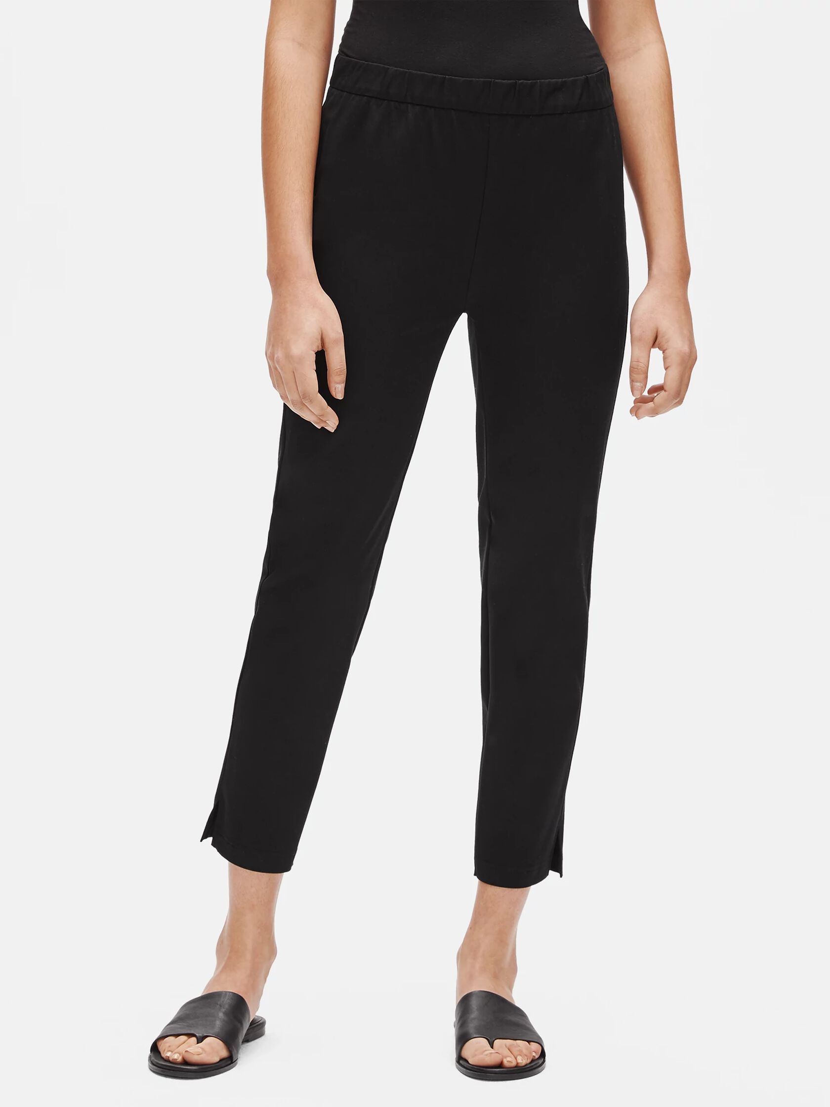 Organic Cotton Slim Ankle Pant