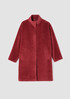 Sheared Suri Alpaca Stand Collar Coat