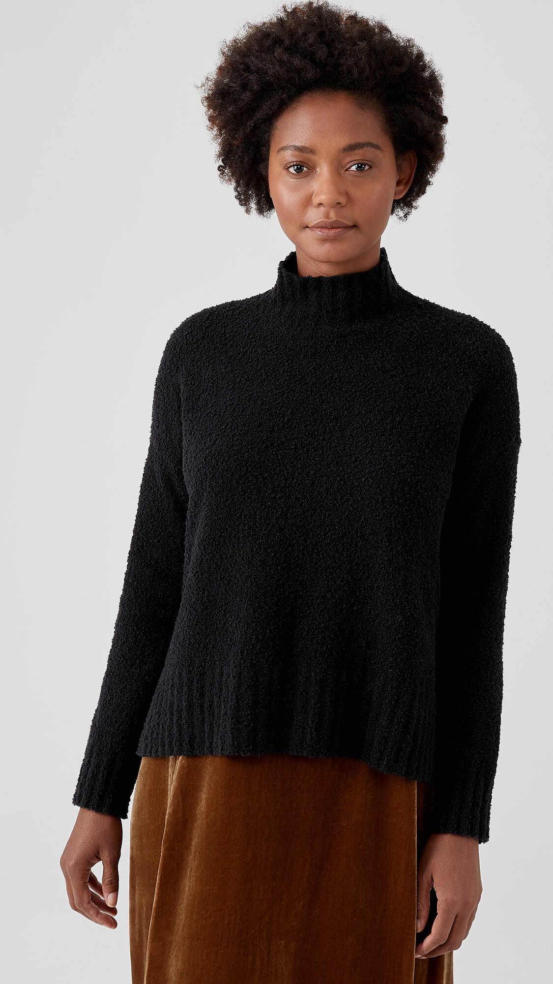 Boucle turtleneck sale